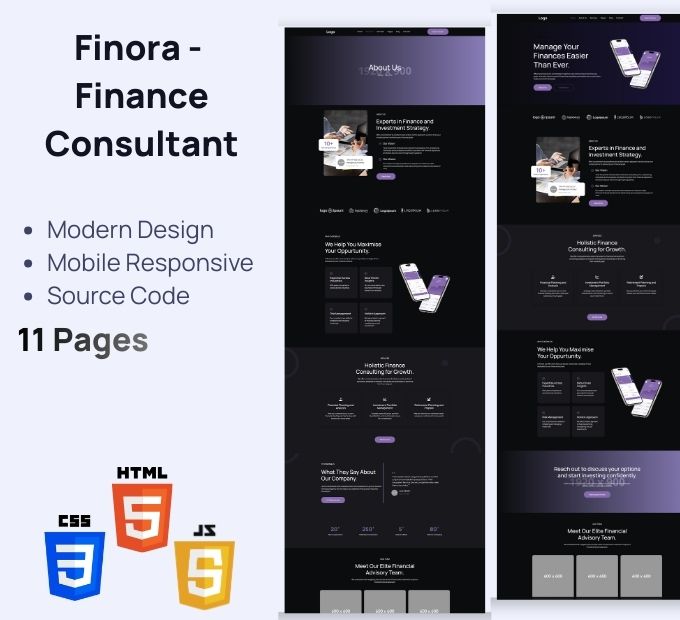 Finora – Finance Consultant Premium HTML