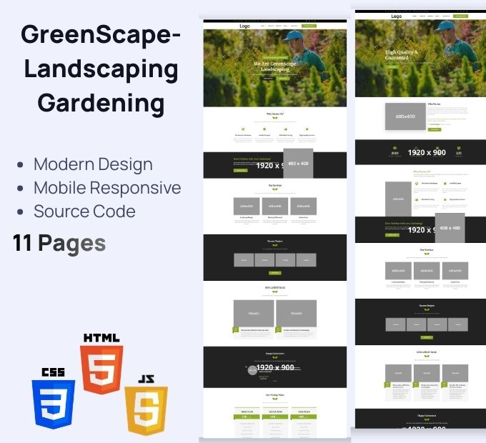 GreenScape – Landscaping & Gardening Basic HTML