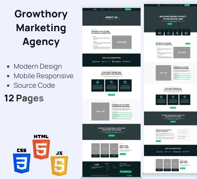 Growthory – Marketing Agency Premium HTML