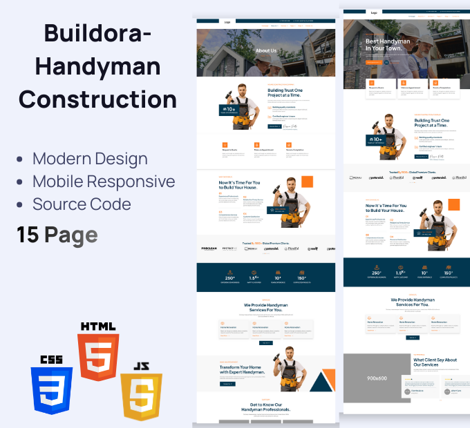 Buildora – Perkhidmatan Tukang & Pembinaan HTML Premium